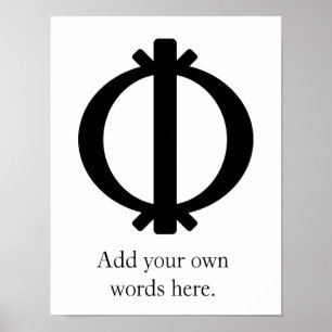 Pôster Símbolo de Wawa Aba   da dureza e da superação