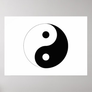 Pôster Símbolo de Yin-Yang