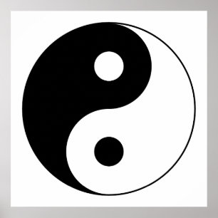 Pôster Símbolo de Yin Yang