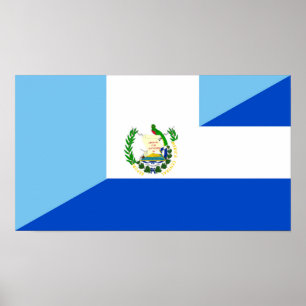 Pôster símbolo do país da bandeira de guatemala El