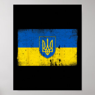 Poster Símbolo Emblemático Militar Vintage da Bandeira da