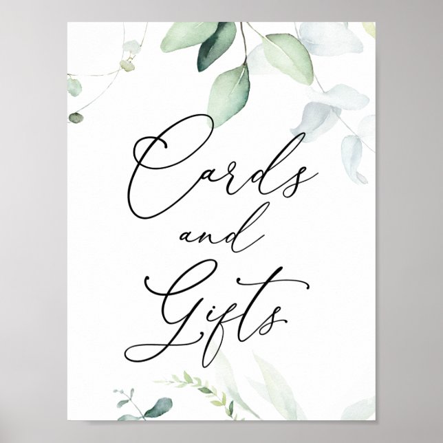 Poster Símbolo Eucalyptus e Greenery Cards e Gifts (Frente)