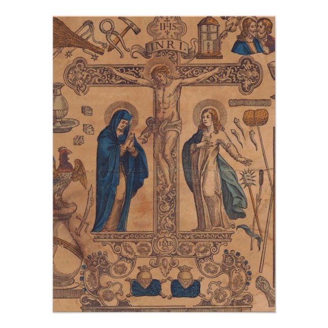 Pôster Símbolo eucarista dos Antimins (Frente)