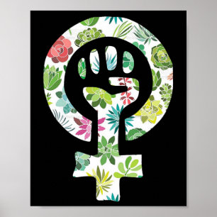 Poster Símbolo Feminista Apoio Manifestante Resiste à Res