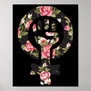 Poster Símbolo Feminista Apoio Protestante Resiste Resist