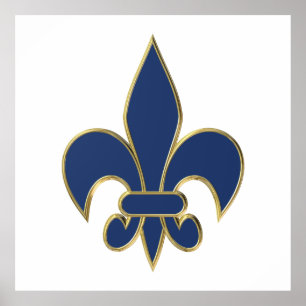 Pôster Símbolo Fleur de Lis