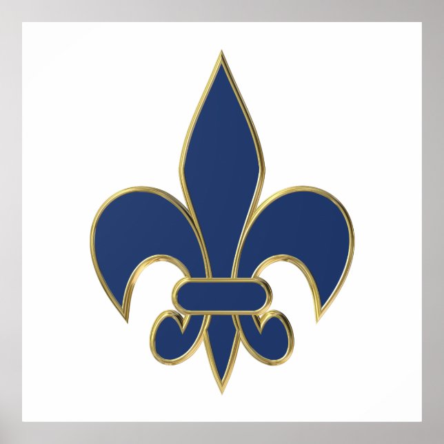 Pôster Símbolo Fleur de Lis (Frente)