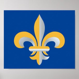 Poster Símbolo Fleur de Lis