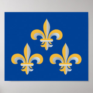 Poster Símbolo Fleur de Lis