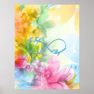 Pôster Símbolo Infinito Fantástico "Para o infinito e a