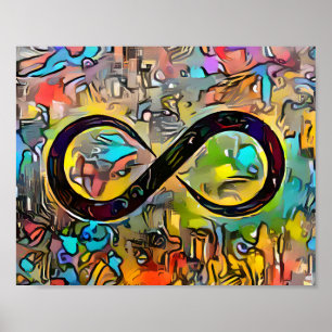Poster Símbolo Infinity Neurodiversidade de Sensibili