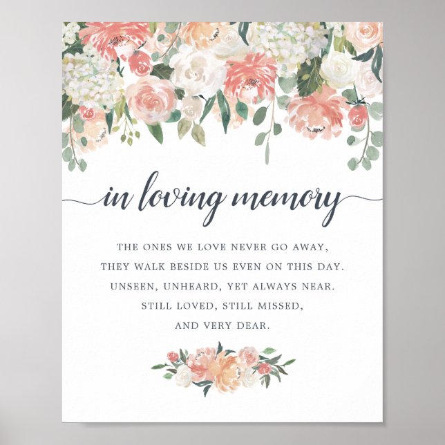 Poster Símbolo Memorial Floral de Casamento do Meio-Verão (Frente)