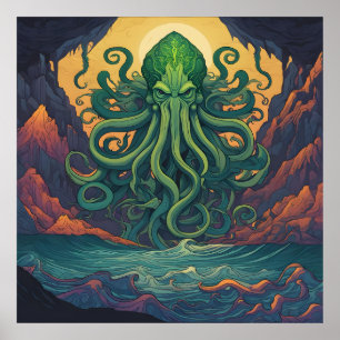 Poster Símbolo Místico Cthulhu