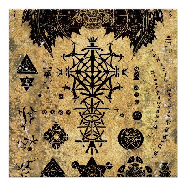 Pôster Símbolo oculto (Frente)