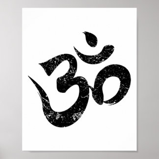 Poster Símbolo Om Meditação Espiritual Indiano Yoga Disto