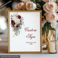 Símbolo Personalizado de Casamento Floral Branco B