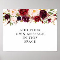 Símbolo Personalizado de Marsala Vinil Burgundy