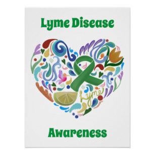 Pôster Símbolo Poster de Consciência da Doença de Lyme