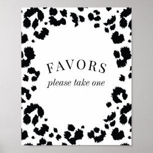 Poster Símbolo Preto-Leopardo Preto dos Favores