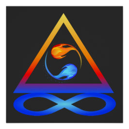 Pôster Símbolo Twin Flame-