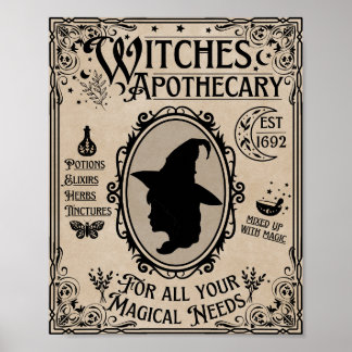 Poster Símbolo Witchy Halloween