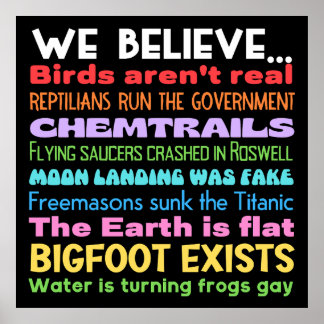 Poster Símbolo Yard das Teorias da Conspiração