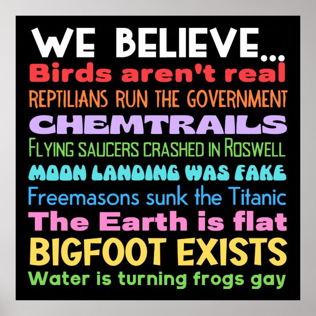 Poster Símbolo Yard das Teorias da Conspiração (Frente)