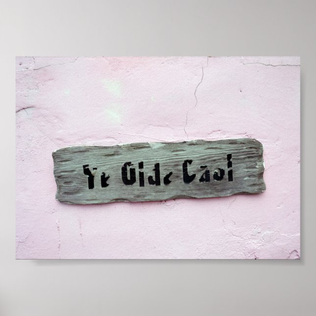 Pôster Símbolo Ye Olde Jail, Tartaruga Verde, Bahamas (Frente)