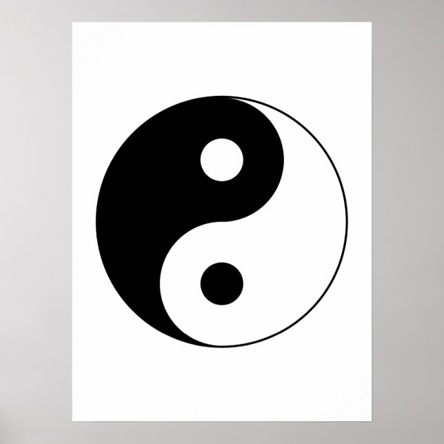 Poster Símbolo Yin Yang (Frente)
