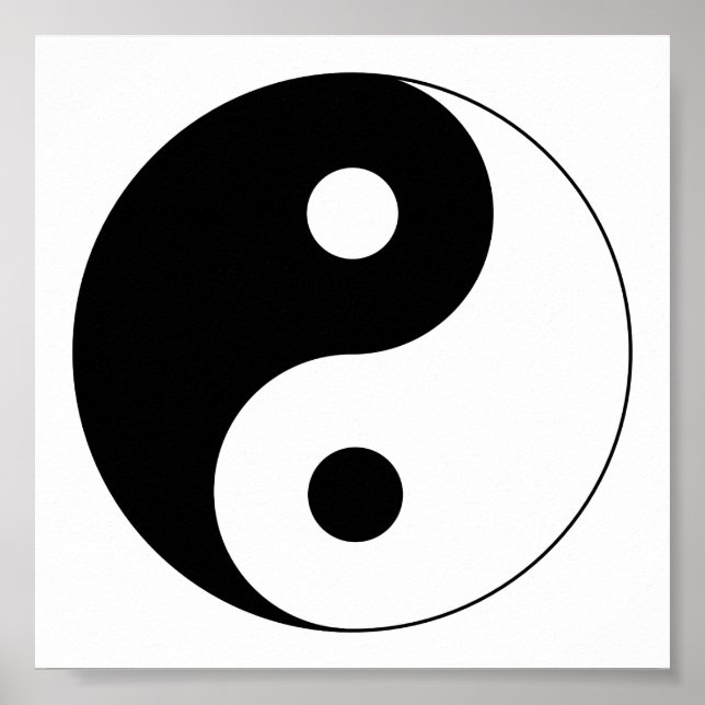 Poster Símbolo Yin Yang Espiritual (Frente)