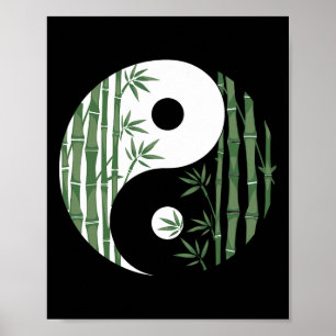 Poster Símbolo Yin Yang Mboo Harmonia Zen Arte de Ioga Pa