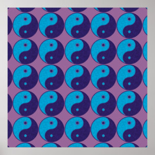 Poster símbolo yin yang zen