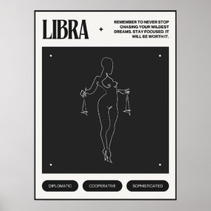 Poster Símbolo Zodiac Libra