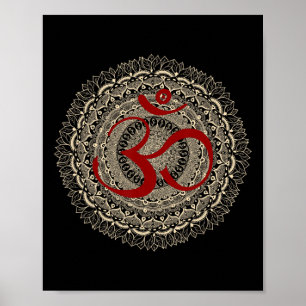 Poster Símbolos de Yoga Por Mona Om Yoga Ohm Meditação Hi
