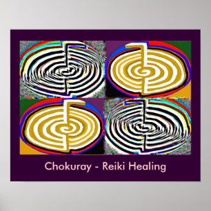 Pôster Símbolos do Mestre de Cura Karuna REIKI