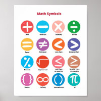 Símbolos Matemáticos Crianças