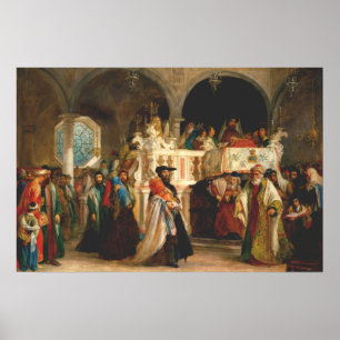 Pôster Simchat Torah pelo cervo de Solomon - cerca de