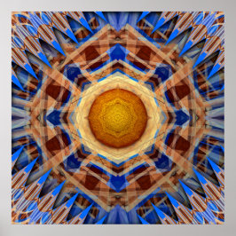 Poster Simetria Radiante de Compass Celestial