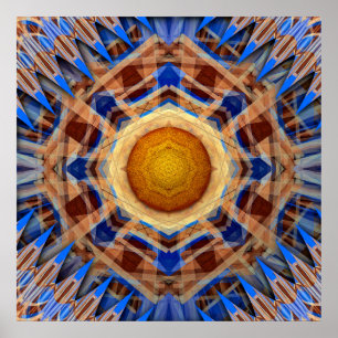 Poster Simetria Radiante de Compass Celestial
