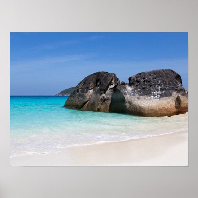 Poster Similan beach Andaman Sea Thailand gift (Frente)