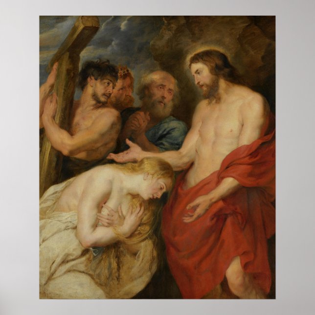 Poster Simon de Cyrene carregando a cruz (Frente)