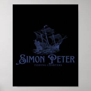 Poster Simon Peter Embarcações de Pesca Jesus Cristãos De