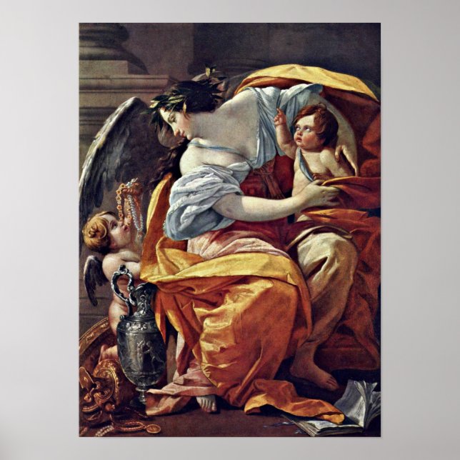 Poster Simon Vouet - Alegoria de riqueza (Frente)