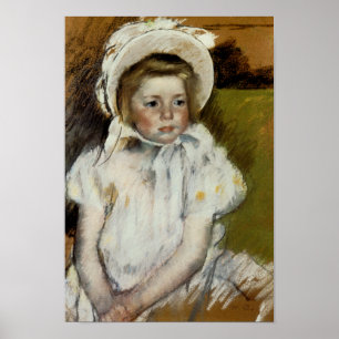 Poster Simone em um Bonnet Branco