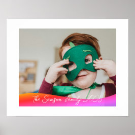 Poster Simple 1 Photo Full Coverage - Script Text Overlay