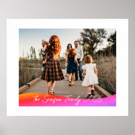 Poster Simple 1 Photo Full Coverage - Script Text Overlay