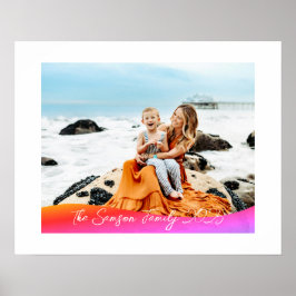 Poster Simple 1 Photo Full Coverage - Script Text Overlay