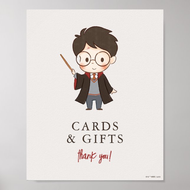 Poster Simple Harry Potter Baby Shower (Frente)