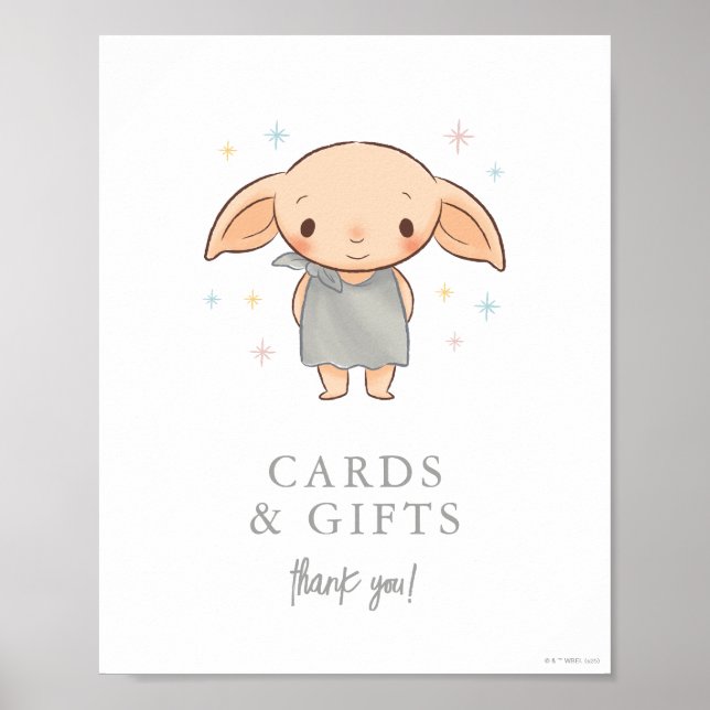 Poster Simple Harry Potter - Dobby Baby Shower (Frente)