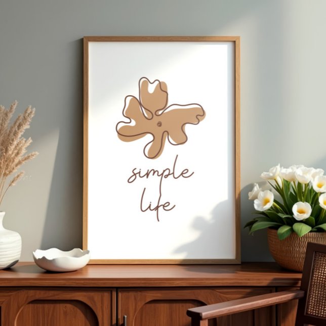 Poster Simple Life Minimalism Wall Art (Criador carregado)